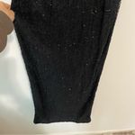 Laurence Kazar  Vintage Black Silk Fully Beaded Maxi Dress size Small Photo 2