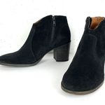 Frye  Womens Nora Zip Short Booties Black Suede Ankle Side Zip Closure Size 7.5 Photo 3