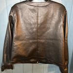 Talbots NWOT Women's Black Faux Leather Jacket | Size 14 Photo 2