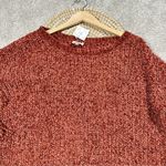 NWT BiBi Chenille Fringe Longsleeve Sweater Boho Western in Vintage Brick XL Orange Photo 5