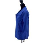 JM Collection ‎ Womens Full Zip Pocket Collared Jacket Purpleberry Blue Sz 10 NWT Photo 2