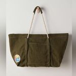 Free People NWT Been There Badge Tote Bag In Color Sea Serpent $128MSRP No refunds or cancellations Photo 4