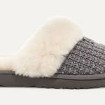 UGG  Cozy Gray and Cream Women's Slippers Size 9 Photo 0