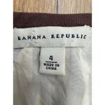 Banana Republic  100% Silk Skirt Brown Chain Print Pencil Skirt Size 4 Photo 3