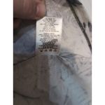 Basic Editions Tropical Leaf Print T Shirt, Women's Large Tee, Rhinestone Accent Gray Photo 6