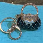 Source Unknown Elegant Black and Gold Keychain Bag Charm Photo 2