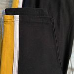 Love ❤️ Ari Black straight leg pants with mustard & White side stripes size 3X Photo 4