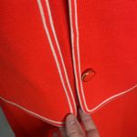 Vintage Penney’s International tipped coral 100% wool three piece skirt suit 12 Red Size 6 Photo 6
