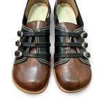 Vintage Hi Brows Black & Brown loafers, Oxford, retro size woman’s 7.5 Photo 3