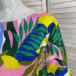 Boden Laurie Linen Tunic Dress Plum Blossom Tropical 4P Multi Color Pink Photo 6