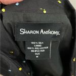 Sharon Anthony Art to Wear Silk Jacket with Fun Appliqué Embroidery Size MEDIUM Photo 2