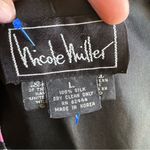 Nicole Miller Vintage 90’s 100% Silk Purses & Bags Button Front Vest Photo 7