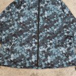 Tran3ctory Women’s Lightweight Full Zip Jacket Hooded Vented in Multicolor XXL Blue Photo 3