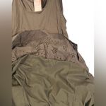 BTFBM Army Green Summer Eyelet Midi A Photo 9