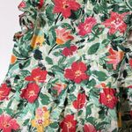 THML  Green Size XS Floral Shift Knee Length Sleeveless Dress Photo 7