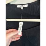 Madewell NWT Wide Ribbed Long Sleeve Corset Sweater In Black Size XXS Photo 4