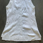 Helmut Lang  Optic White Crinkle Tank Top Size L Photo 9