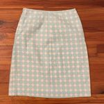 Doncaster  Pencil Skirt Womens Size 2 Cotton Blue Polka Dot Photo 3