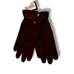wilson's leather VTG 90s NWT Wilsons Womens Leather Brown Gloves (Small) New Old Stock Photo 1