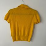 J.Crew dark yellow cashmere knit short sleeve sweater top size S Photo 10