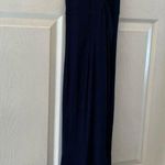 Christian Dior Boutuque Paris Vintage Navy Blue Chevron Criss Cross Dress Photo 5