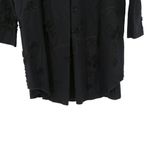 Noblu Black Ribbon Rosette Textured Long Sleeve Tunic Jacket M Size M Photo 6