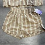 Stars Above nwt //  linen blend loungewear striped set XS Photo 3