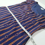 Shoshanna  Silk Chain-link Print Shift Mini Dress Short Sleeves Photo 4