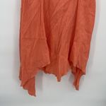 Spiegel Orange Coral Cotton Midi Asymmetrical Dress Size Small Boho Photo 2