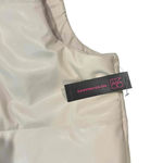 No Boundaries NWT  Women's Ivory Faux Leather Puffer Button‎ Front Vest Size XXL Photo 1