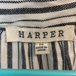 Francesca's Francesca’s button down. Never worn. Size M. Blue & white stripped w/silver. Photo 2