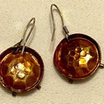 Unique Copper earrings that look like Drums Photo 2