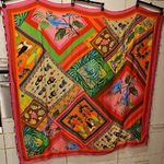 Farm Rio ππ Summer Scarf Sarong Swimsuit Cover Up ~ Multi-Color Tropical Print Photo 0