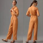 Anthropologie NEW  Corey Lynn Calter Utility linen blend Jumpsuit large Photo 1