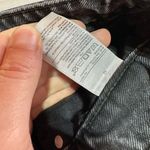 Old Navy  Women's Frayed Hem Flat Front Denim A-Line Mini Skirt Black‎ Size 12 Photo 2