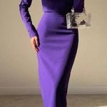 ZARA NWT  2 pieces matching set crop top & slit tube skirt Purple Photo 0