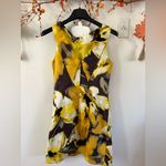 Jessica Howard  Yellow and Brown Floral Mini Dress Photo 3