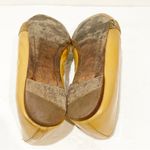 Tory Burch  Size 9M Nude Patent Leather Trudy Bow Gold Reva Smoking Flat Loafers Photo 5