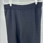 Nanette Lepore  Black Wide Leg metallic sweater Pants pull on XL casual office Photo 2