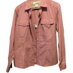 ExOfficio Insect Shield Pink Button Up Shirt Women Size S/P Lightweight Travel Photo 0