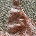 Victoria's Secret NEW Victoria’s Secret Pale Peach Lacy Long Line Bralette V-Back Light Small NWT Photo 3