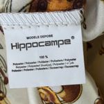 Hippocampe Blouse Top Womens M Cream Chain Print 3/4 Sleeve Old Money Equestrian Size M Photo 12