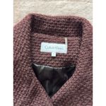 Calvin Klein  Womens Belted Jacket Pea‎ Coat Brown Size Small Photo 3