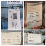 We Wore What  HighRise Curvy Crop Jeans Ripped Knees Distressed Super Light Wash 29 Photo 8