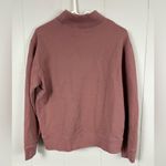 Abercrombie & Fitch  Burgundy Pullover Mock Neck Sweatshirt Fleece Lined XS Cute Photo 3