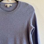 Revolve Sweater White + Warren Light Blue High-Low Knit Sz S GUC Cashmere Photo 3