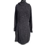 Athleta Womens Dress Size Small Power Down Hooded Black Heather Gray Photo 1