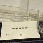 7 For All Mankind Charcoal Distressed Denim Shorts Photo 7