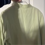Jaclyn Smith Elegant Sage Green Women's Top  VTG Church Blouse & Pant Set Grandma Photo 6
