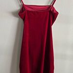 Windsor Red Velvet Bodycon Dress – Draped Mini – “All Eyes On You” – Size M Photo 6